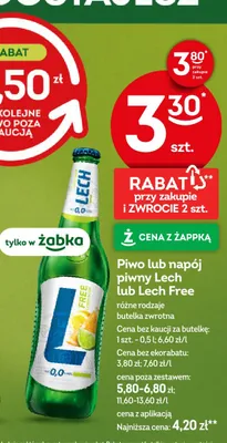 Piwo Lech promocja w Żabka