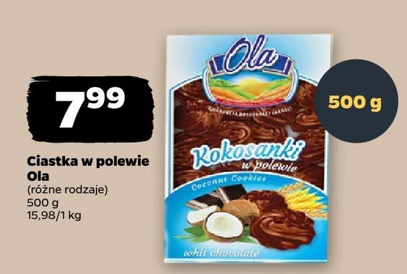 Ciastka w polewie (różne rodzaje) promocja w Netto
