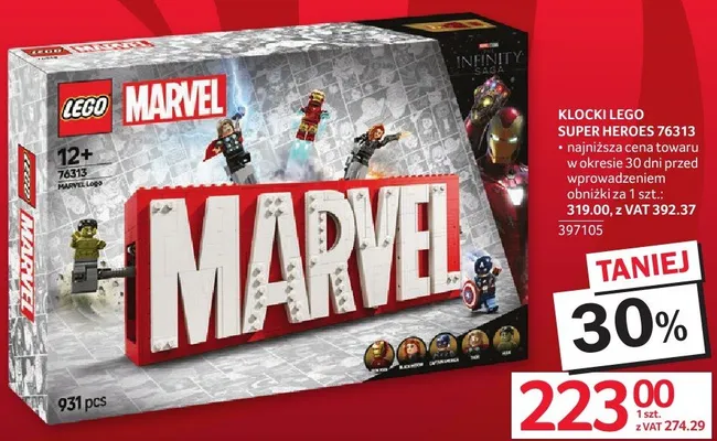 Klocki LEGO Super Heroes 76313 promocja w Selgros