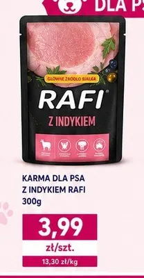 Karma dla psa Rafi z indykiem promocja w emma MARKET
