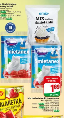 Śmietanex 4-pak Gellwe promocja w Dino
