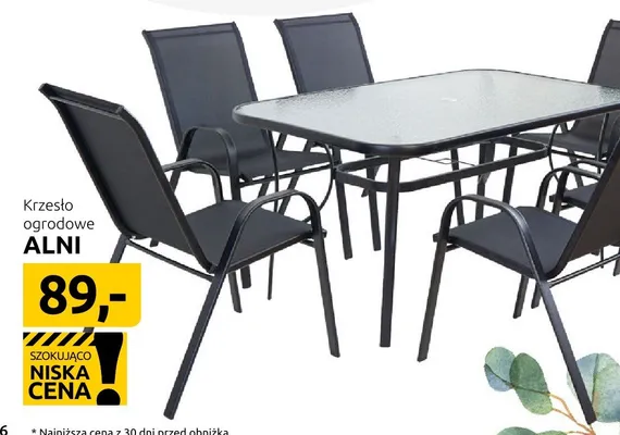 Krzesło ogrodowe promocja w Black Red White