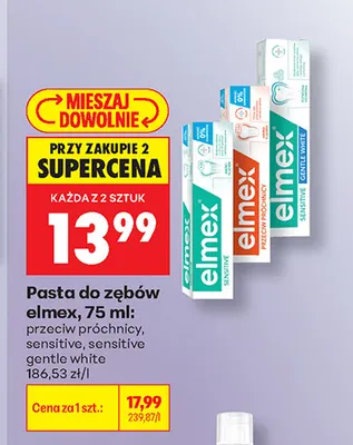 Pasta do zębów Elmex Sensitive promocja w Biedronka