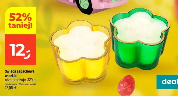 Świeca zapachowa w szkle promocja w Dealz