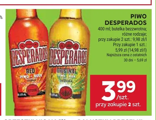 Piwo Desperados promocja w Stokrotka