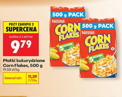 Płatki kukurydziane Nestlé Corn Flakes promocja w Biedronka