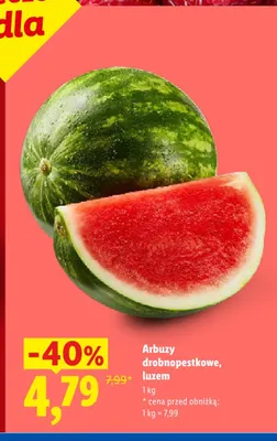 Arbuzy drobnopestkowe luzem Ryneczek Lidla promocja w Lidl