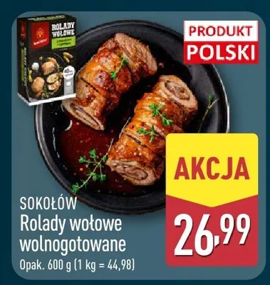 Rolady wołowe wolnogotowane promocja w Aldi
