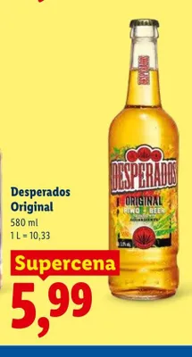 Piwo Desperados Original promocja w Lidl