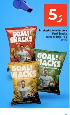 Przekąska ziemniaczana Goal! Snacks with taste of paprika promocja w Dealz
