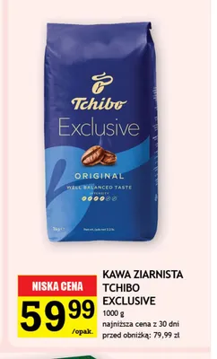 Kawa ziarnista Tchibo Exclusive promocja w Gram Market
