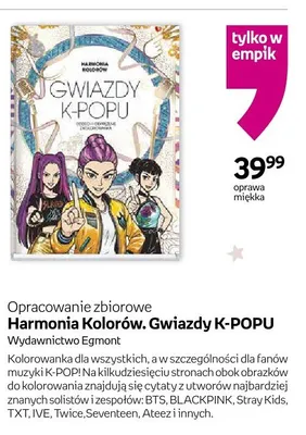 Książka Harmonia Kolorów. Gwiazdy K-POPU Opracowanie zbiorowe promocja w Dzień Dziecka