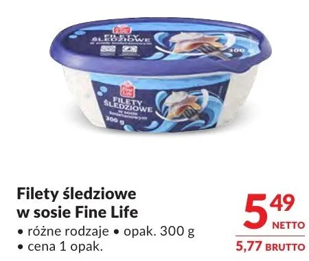 Filety śledziowe w sosie Fine Life promocja w Makro