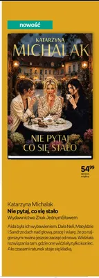 Książka Katarzyna Michalak Nie pytaj, co się stało promocja w Empik