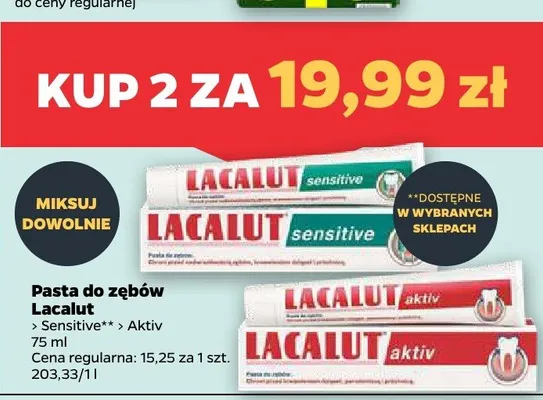 Pasta do zębów Lacalut promocja w Netto