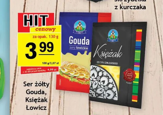 Ser żółty Księżak Łowicz promocja w Gram Market