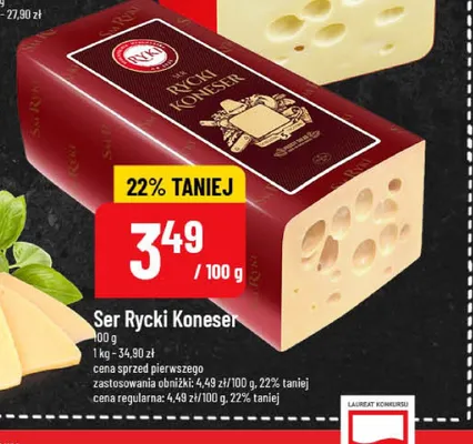 Ser Rycki Koneser Ryki promocja w POLOmarket