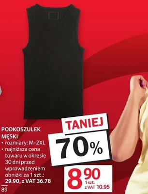Podkoszulek męski rozmiary M-2XL promocja w Selgros
