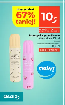 Pianka pod prysznic Biovene Silky Vanilla Frosting promocja w Dealz
