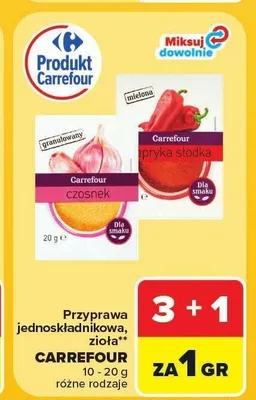 Czosnek granulowany Carrefour promocja w Carrefour Market