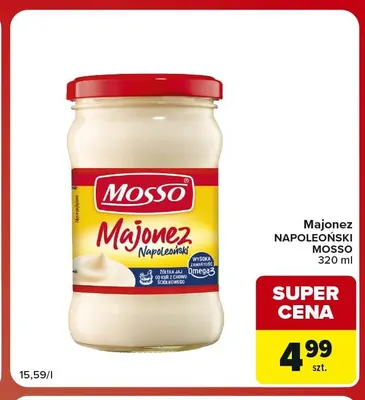 Majonez Napoleoński Mosso promocja w Carrefour Market