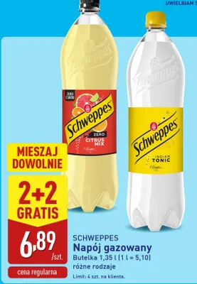 Napój gazowany Schweppes Indian Tonic promocja w Aldi