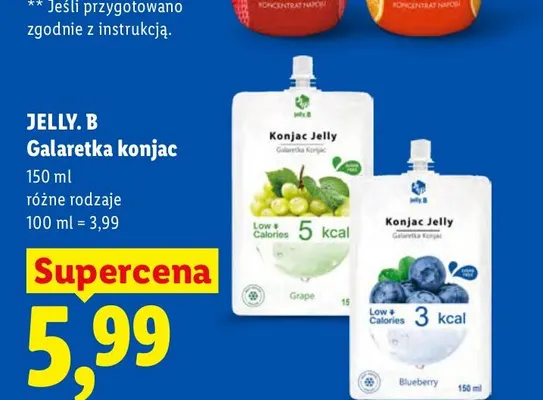 Galaretka konjac Grape Jelly. B promocja w Lidl