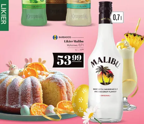 Likier Malibu promocja w POLOmarket