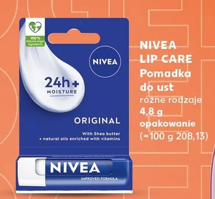 Pomadka do ust Nivea Lip Care Original promocja w Kaufland