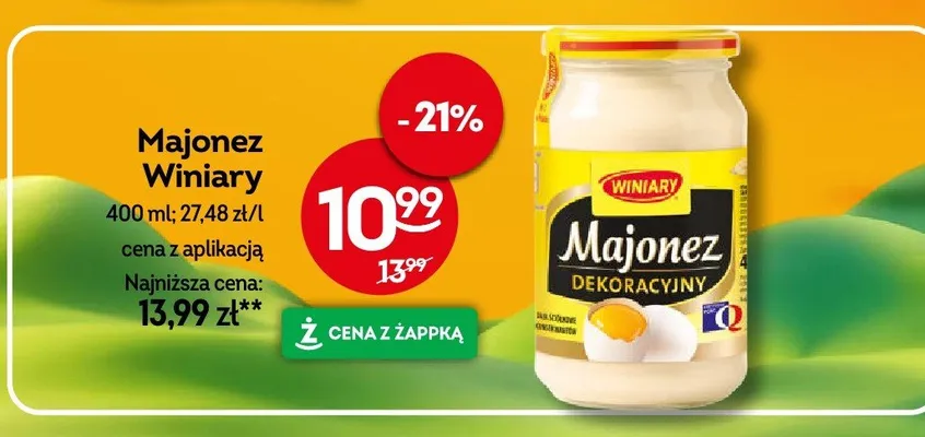 Majonez dekoracyjny promocja w Żabka