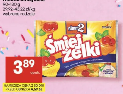 Żelki nimm2 Śmiej żelki wybrane rodzaje promocja w Delikatesy Centrum