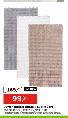 Dywan Rabbit Bubble 80x150 cm promocja w Leroy Merlin