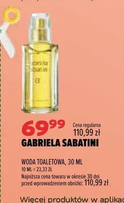 Woda toaletowa Gabriela Sabatini promocja w Drogerie Natura