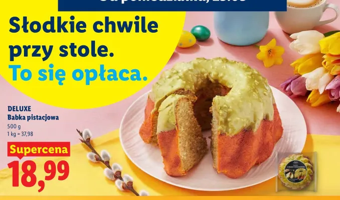 Babka pistacjowa promocja w Lidl