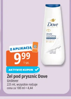 Żel pod prysznic Dove deeply nourishing promocja w Leclerc