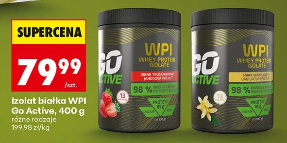 Izolat białka WPI, różne rodzaje promocja w Biedronka