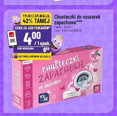 Chusteczki do suszarek zapachowe You & Home promocja w POLOmarket