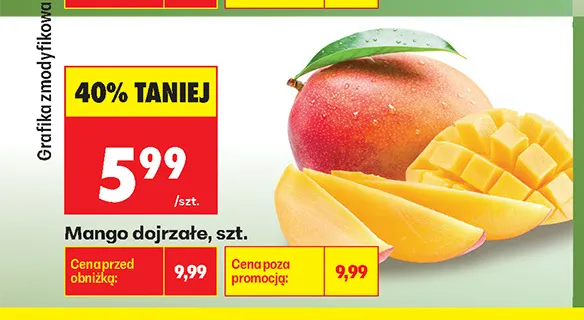 Mango dojrzałe promocja w Biedronka