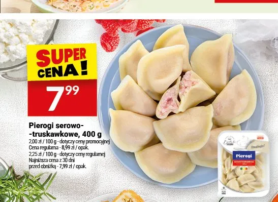 Pierogi serowo-truskawkowe promocja w Twój Market