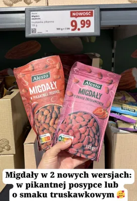 Migdały smakowe Alesto promocja w Lidl