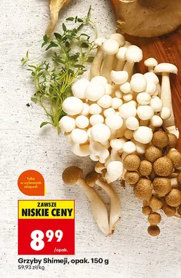 Grzyby Shimeji Biedronka promocja w Biedronka