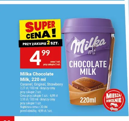 Napój mleczny Milka Chocolate Milk Caramel promocja w Twój Market