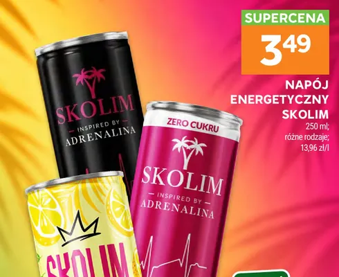Napój energetyczny Skolim Inspired by Adrenalina promocja w Stokrotka
