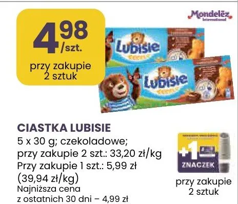 Ciastka Lubisie promocja w Stokrotka