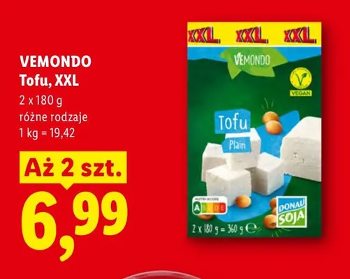Tofu XXL 2-pak Vemondo promocja w Lidl