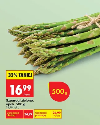 Szparagi zielone promocja w Biedronka