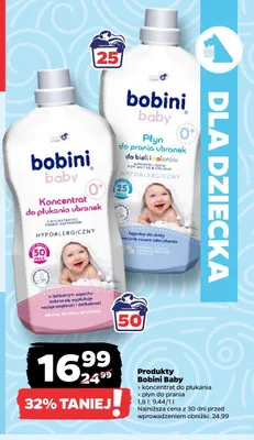 Płyn do prania ubranek Bobini Baby promocja w Netto