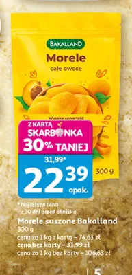 Morele suszone Bakalland promocja w Auchan
