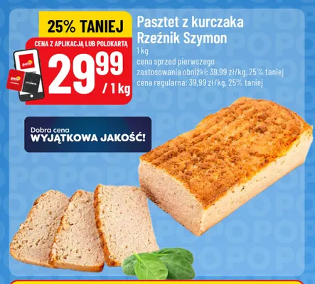 Pasztet z kurczaka Rzeźnik Szymon promocja w POLOmarket