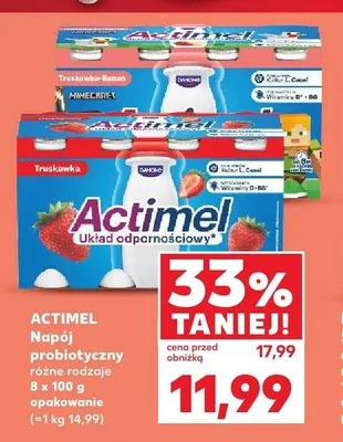 Napój probiotyczny Actimel Truskawka promocja w Kaufland